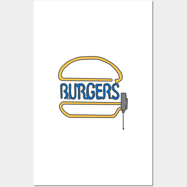 Burger Light Wall Art by missannagray